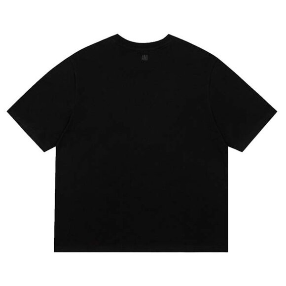 Ami 2023ss Classic Love Black Short Sleeve Tee - Picture 2 of 9